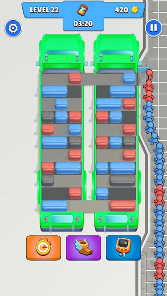 Seat Right: Color Match 3D - Gameplay image of android game