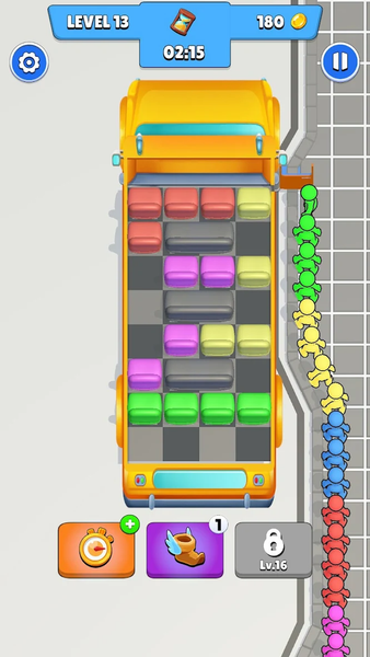 Seat Right: Color Match 3D - Gameplay image of android game