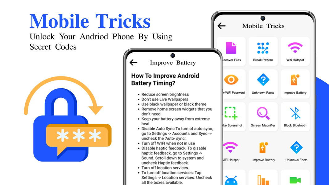 Android Secret Codes & Tricks - Image screenshot of android app