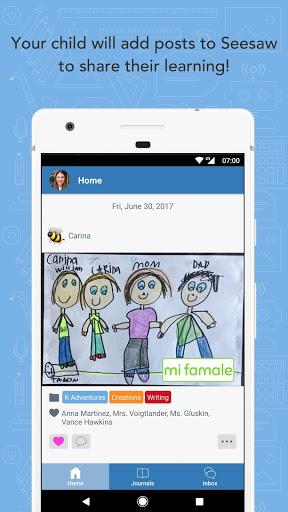 Seesaw Parent & Family - Image screenshot of android app
