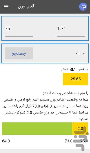 کتاب تغذیه - عکس برنامه موبایلی اندروید