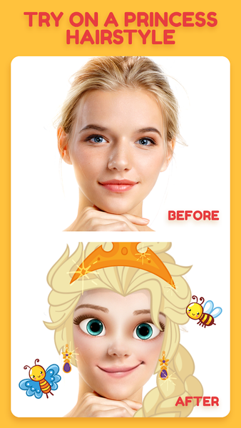 Toon app - princess camera - عکس برنامه موبایلی اندروید