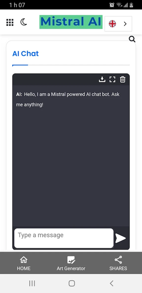 Mistral - GPT AI Art Generator - Image screenshot of android app