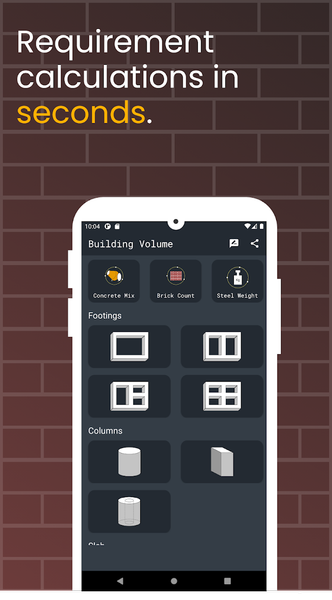 Construction Calculator - Image screenshot of android app