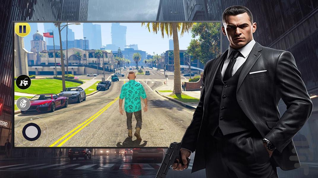 بازی گنگستر شهر - Gameplay image of android game