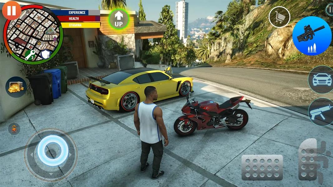 بازی گنگستر شهر - Gameplay image of android game