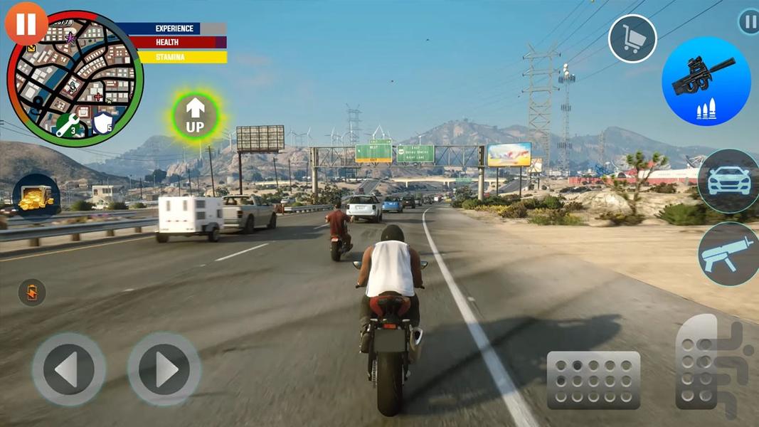 بازی گنگستر شهر - Gameplay image of android game
