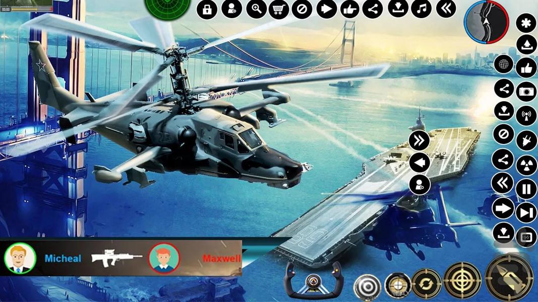 بازی هلیکوپتر جنگی - Gameplay image of android game