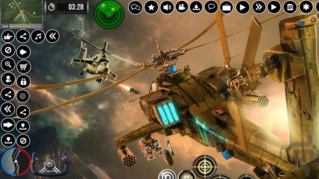 بازی هلیکوپتر جنگی - Gameplay image of android game