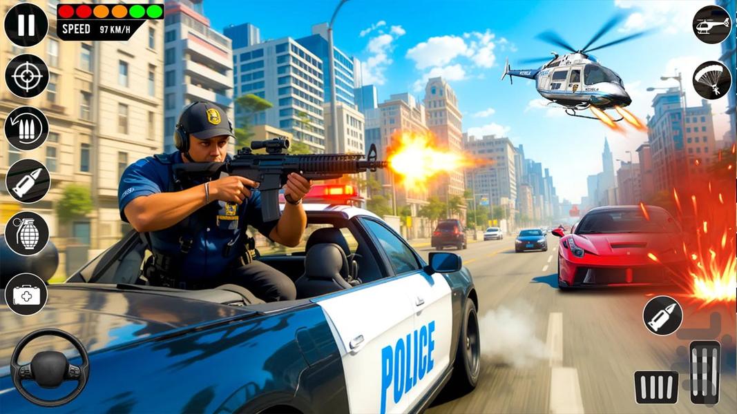 بازی تیراندازی پلیس - Gameplay image of android game