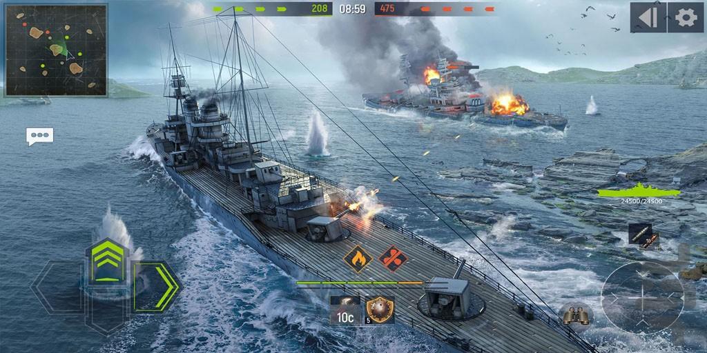 بازی ناو جنگی - Gameplay image of android game