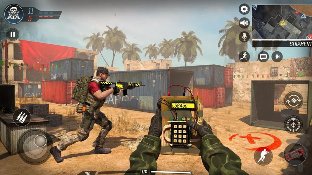بازی تفنگی شلیک - Gameplay image of android game