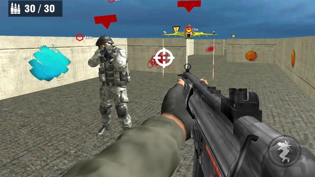 بازی تفنگی نیروی ویژه - Gameplay image of android game