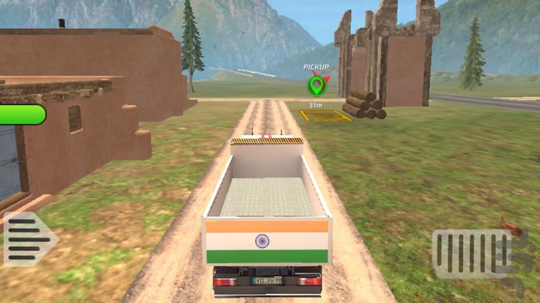 بازی کامیون سواری - Gameplay image of android game