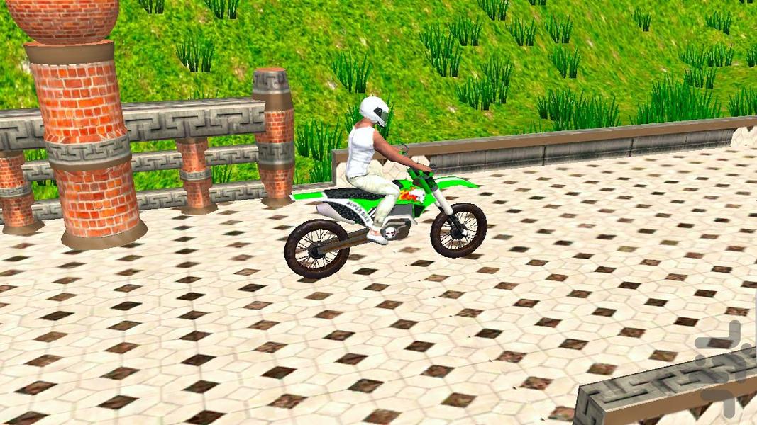بازی موتور کراس - Gameplay image of android game
