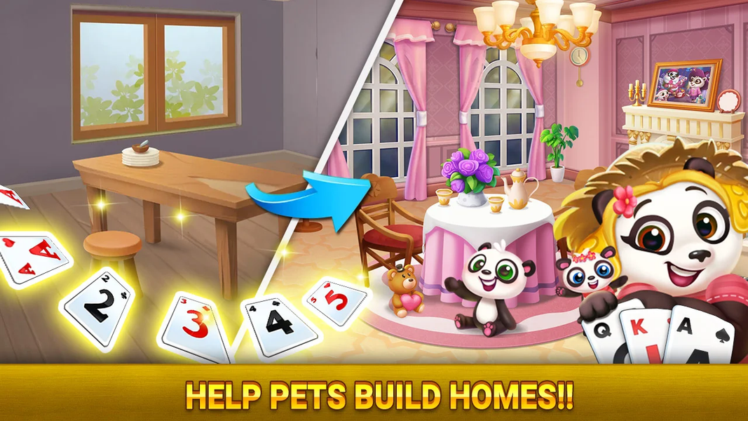 Solitaire TriPeaks Farm - Gameplay image of android game