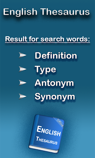 English Thesaurus - Image screenshot of android app