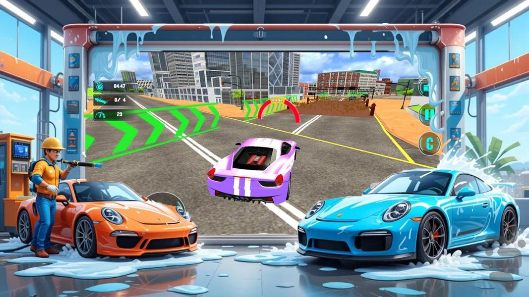 بازی کارواش - Gameplay image of android game