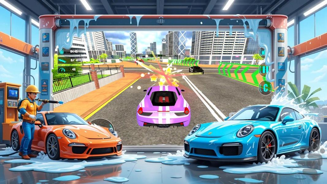 بازی کارواش - Gameplay image of android game