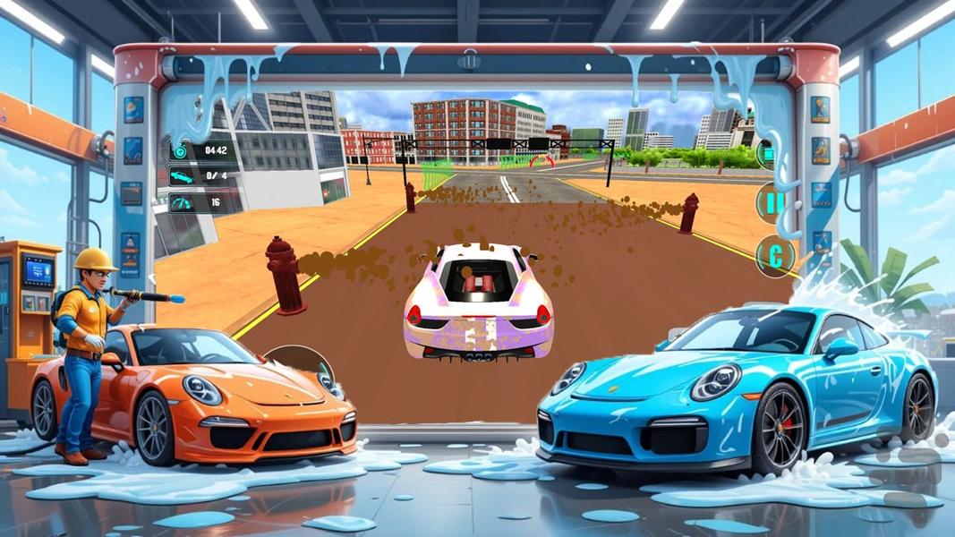 بازی کارواش - Gameplay image of android game