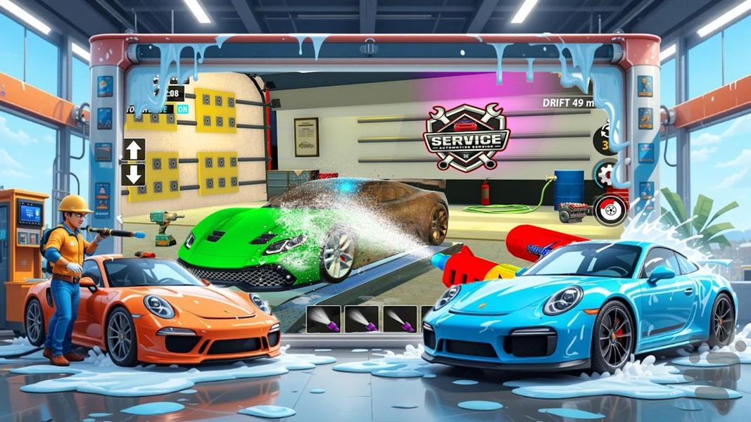 بازی کارواش - Gameplay image of android game