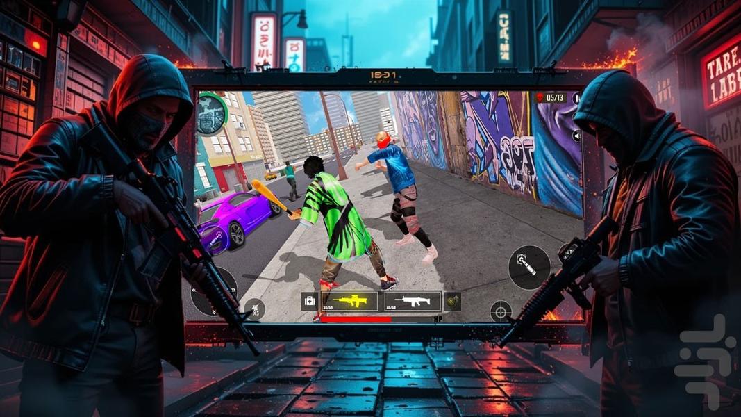 بازی گنگستری تفنگی - عکس بازی موبایلی اندروید