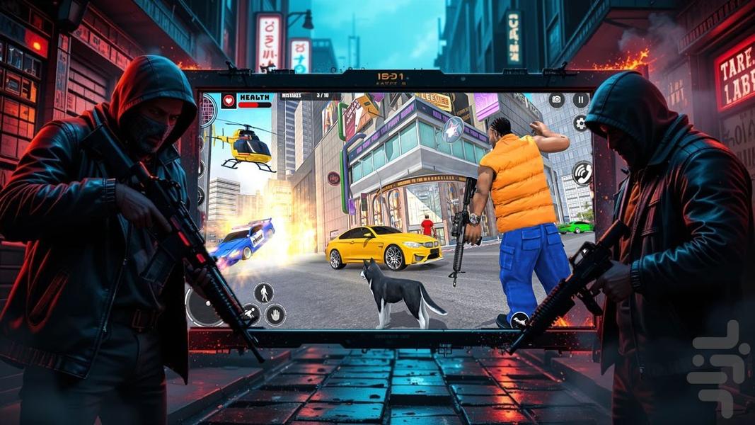 بازی گنگستری تفنگی - عکس بازی موبایلی اندروید