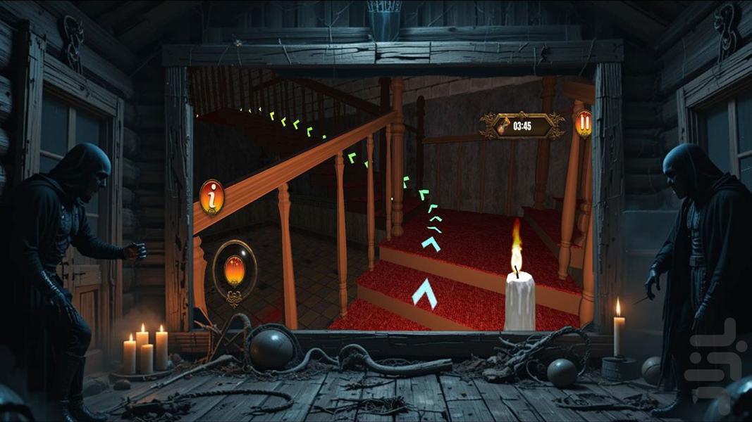 بازی ترسناک کلبه - Gameplay image of android game