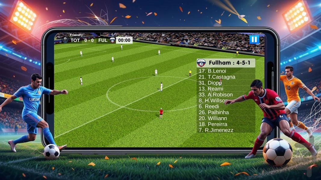 بازی فوتبال - عکس بازی موبایلی اندروید