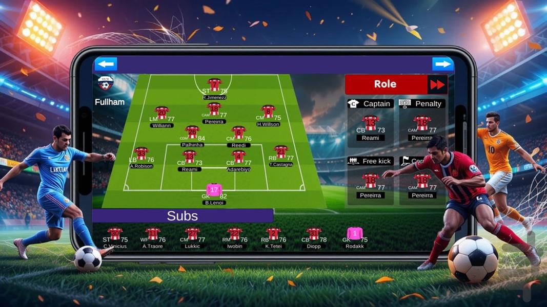 بازی فوتبال - عکس بازی موبایلی اندروید