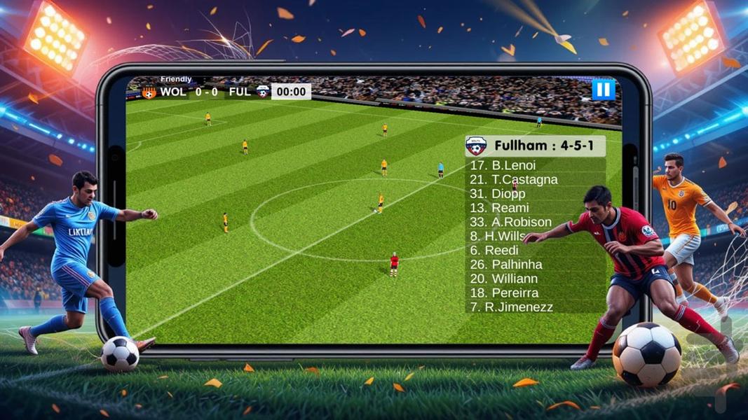 بازی فوتبال - عکس بازی موبایلی اندروید