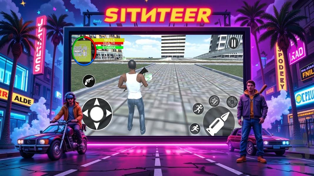 بازی سرقت بزرگ جی تی ای - عکس بازی موبایلی اندروید