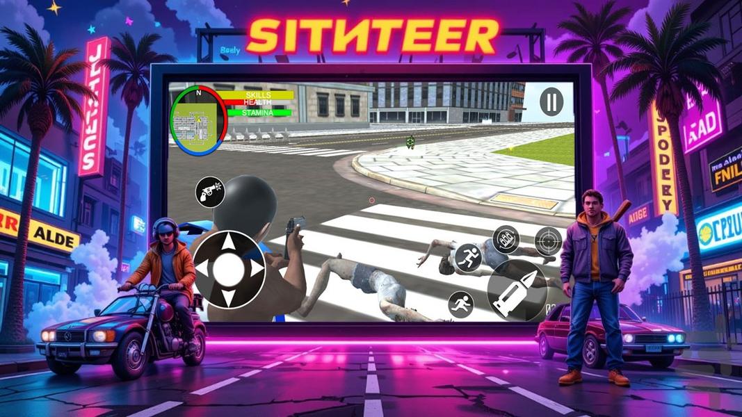 بازی سرقت بزرگ جی تی ای - عکس بازی موبایلی اندروید