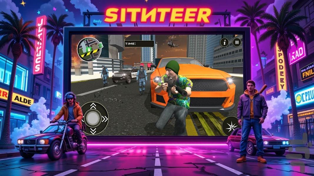 بازی سرقت بزرگ جی تی ای - عکس بازی موبایلی اندروید