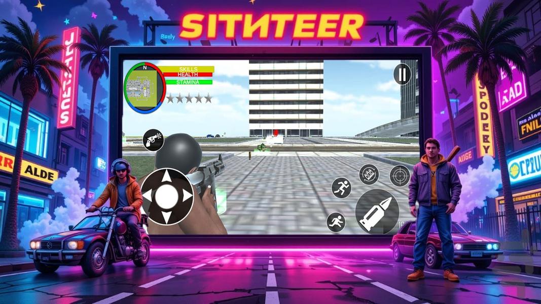 بازی سرقت بزرگ جی تی ای - عکس بازی موبایلی اندروید