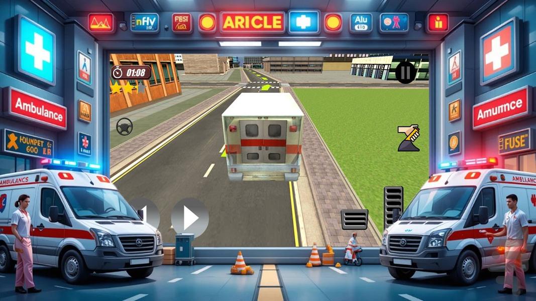 امبولانس بازی - Gameplay image of android game