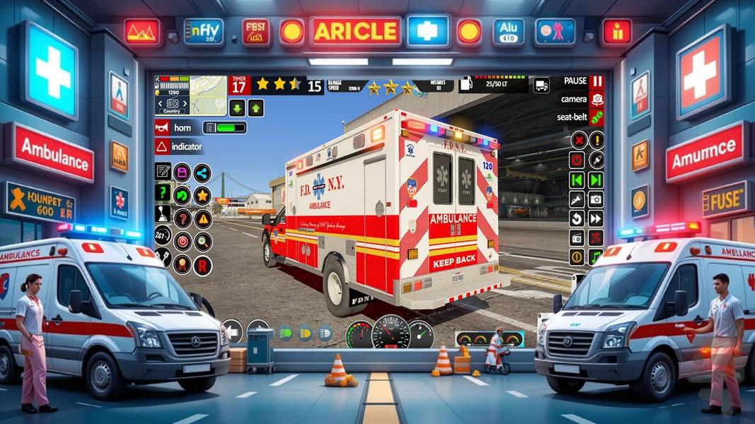 امبولانس بازی - Gameplay image of android game