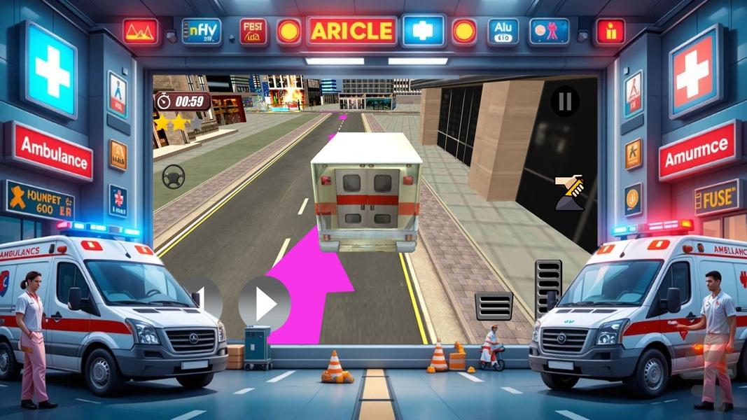 امبولانس بازی - Gameplay image of android game