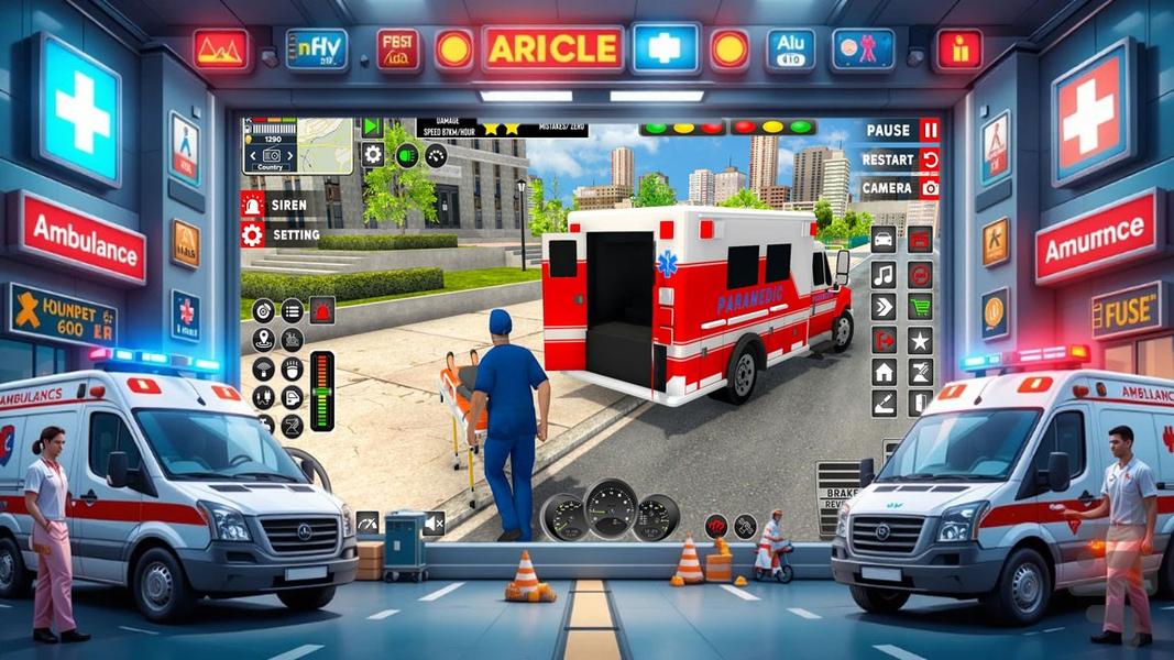 امبولانس بازی - Gameplay image of android game