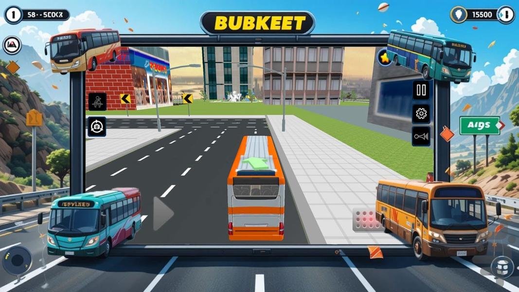 بازی اتوبوس مسافربری - Gameplay image of android game