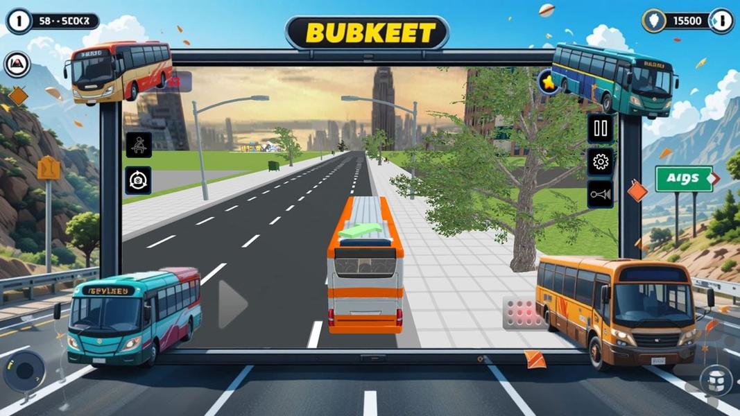 بازی اتوبوس مسافربری - Gameplay image of android game