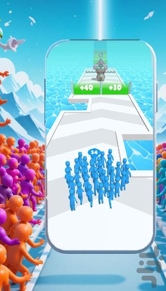 بازی امتیازی هجوم ادمک ها - Gameplay image of android game