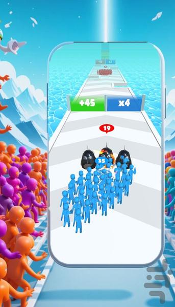 بازی امتیازی هجوم ادمک ها - Gameplay image of android game