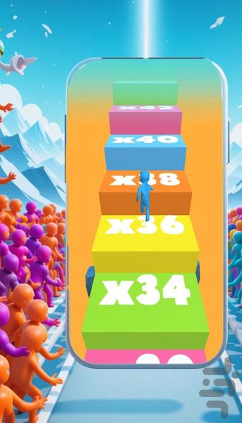 بازی امتیازی هجوم ادمک ها - Gameplay image of android game