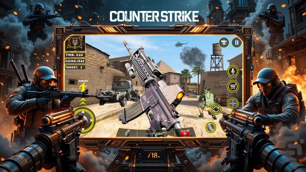 بازی تفنگ بازی کانتر - Gameplay image of android game