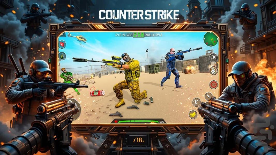 بازی تفنگ بازی کانتر - Gameplay image of android game