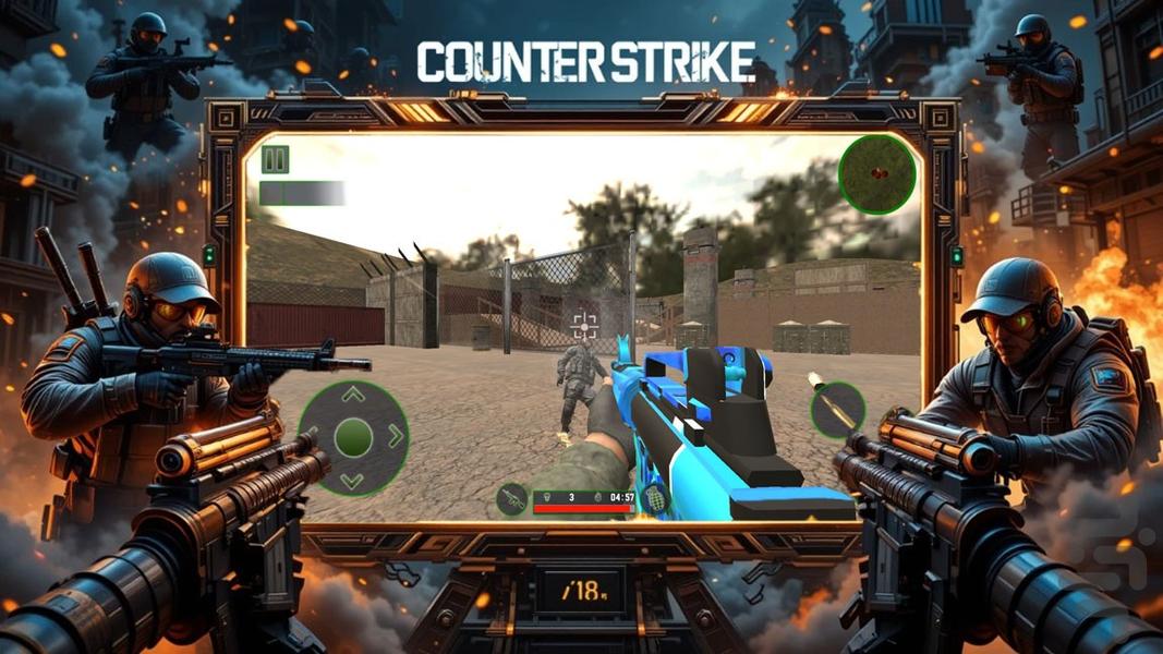 بازی تفنگ بازی کانتر - Gameplay image of android game