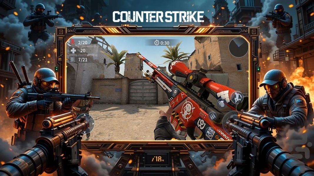 بازی تفنگ بازی کانتر - Gameplay image of android game