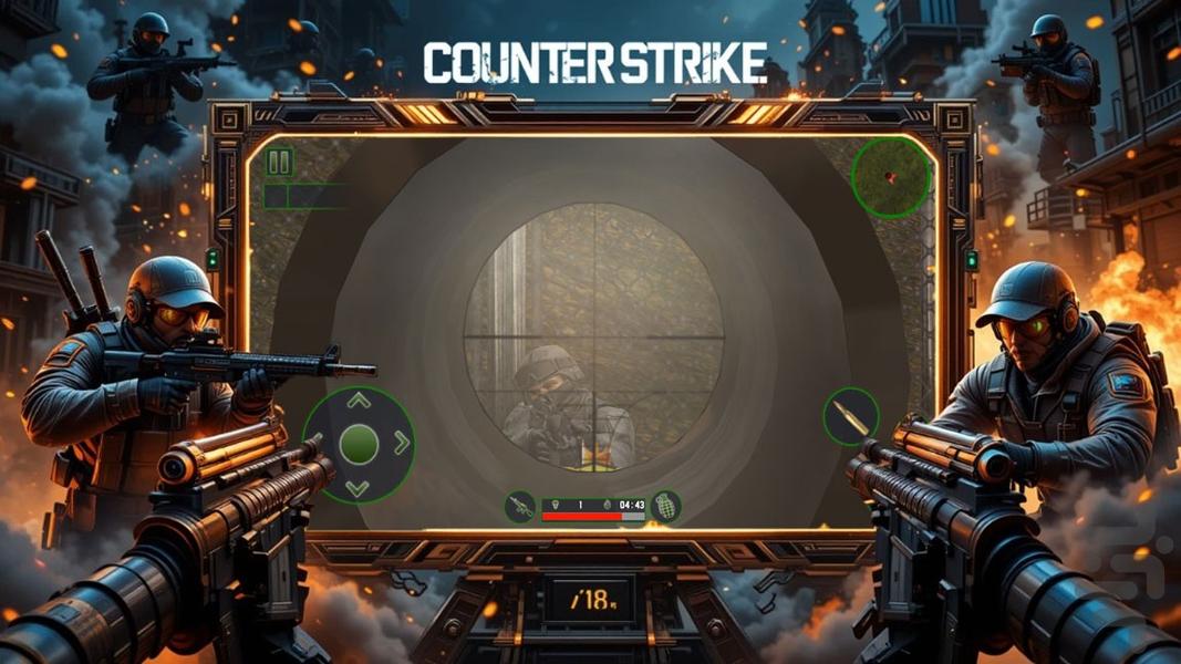 بازی تفنگ بازی کانتر - Gameplay image of android game