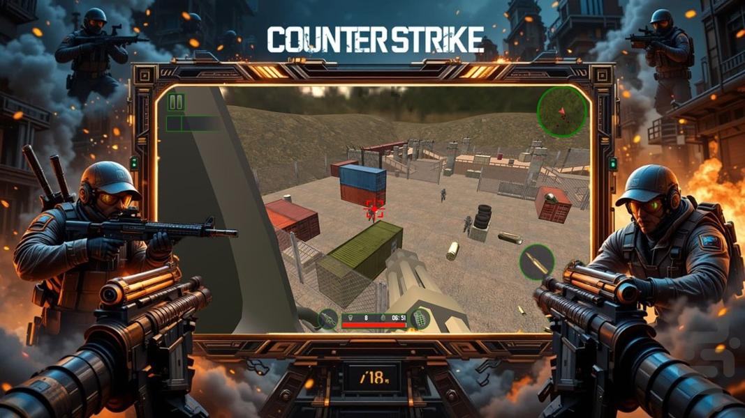 بازی تفنگ بازی کانتر - Gameplay image of android game